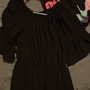 Black cute romper size large